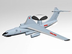 国产空警500预警机三维模型下载