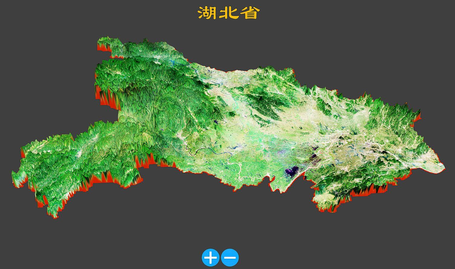 湖北省3D地图