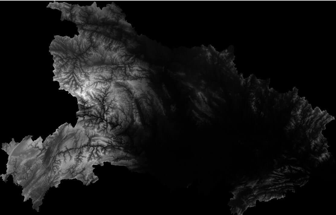 湖北省高精度高度图