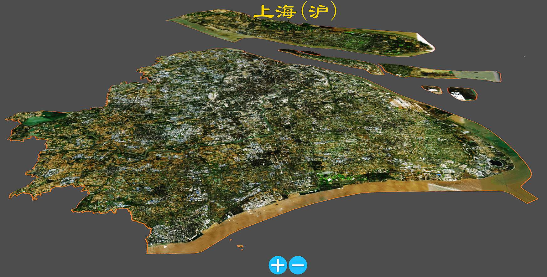 上海3D地理模型和高精度高度图免费下载